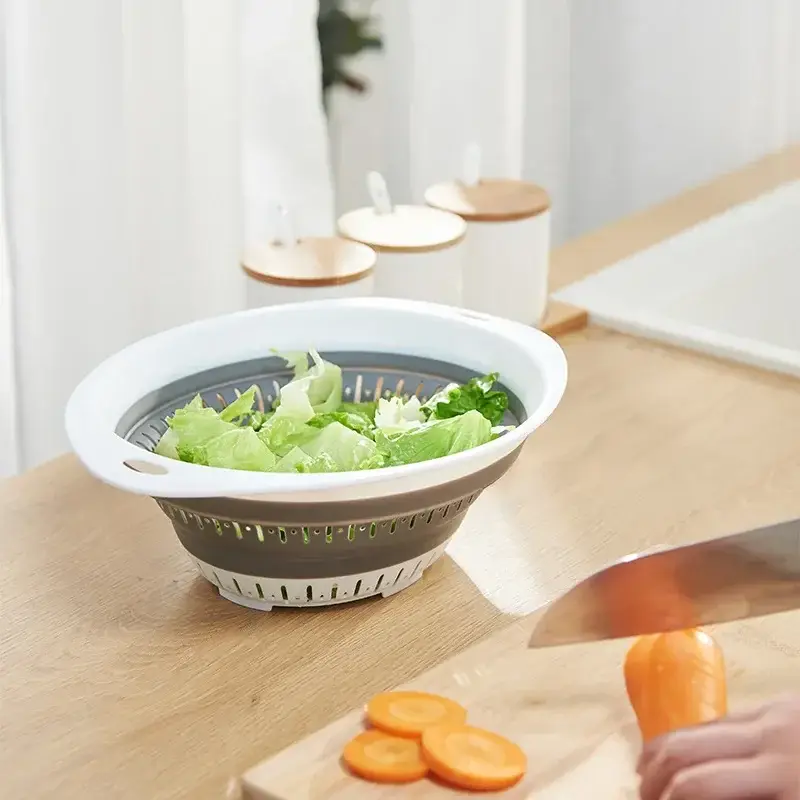 Foldable Kitchen Storage Basket With Filter