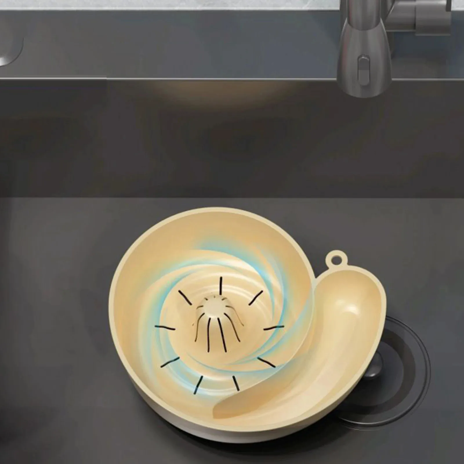 Automatic Cleaning Basket Snail-Shaped Drain Baske...