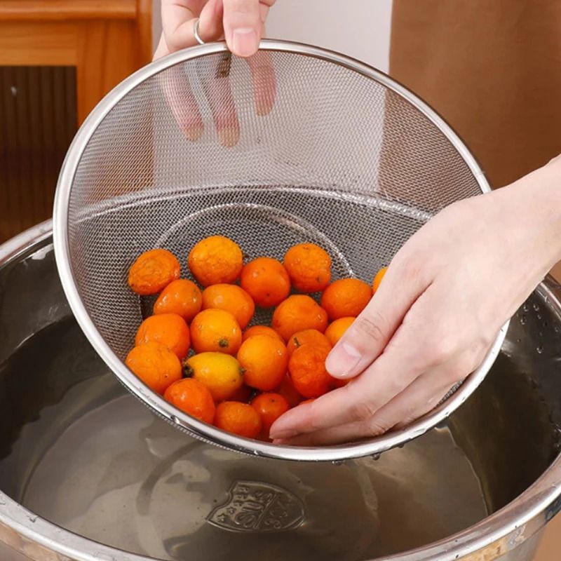 Stainless Steel Mesh Drain Basket Food Filter