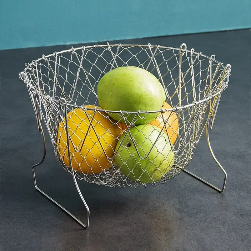 Foldable Rinse Drain Basket