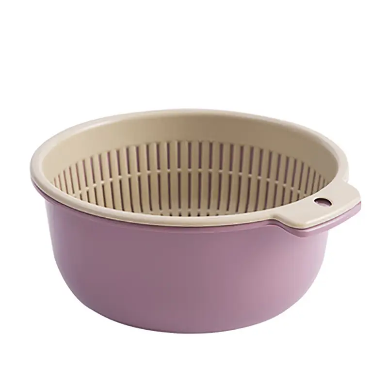 Double-Layer Drain Basket For Washing And Storing Dishes
