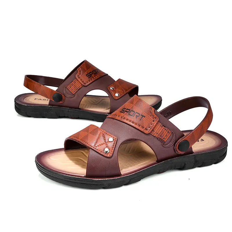 Fashion Casual Men's Sandals Outdoor Leather Sandals
