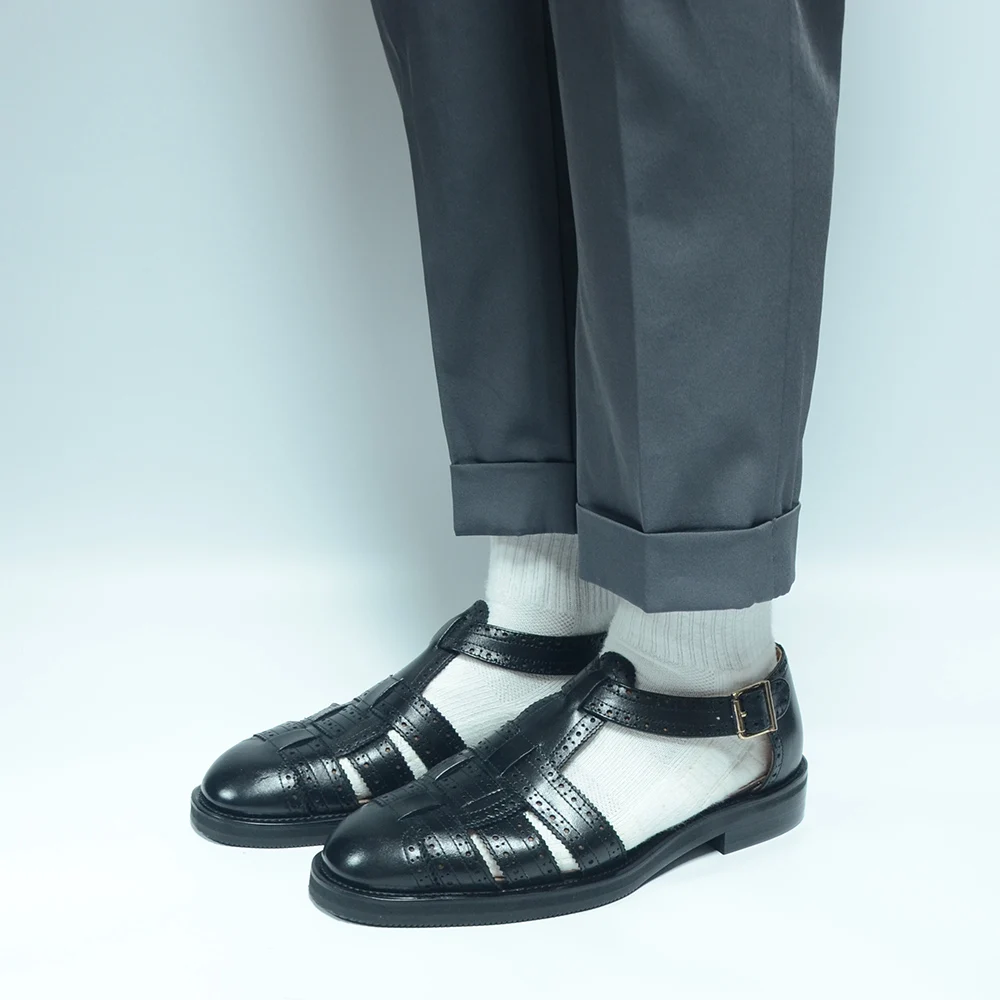 Men's Sandals Genuine Leather Shoes Formal Events ...