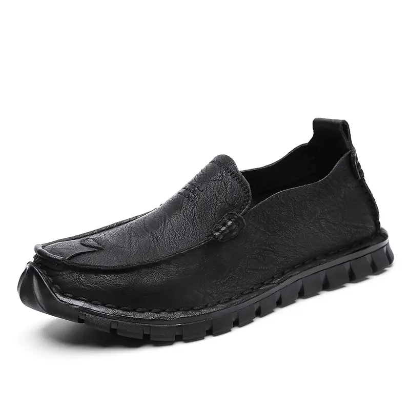 Men Loafers Slip On Business Casual Leather Shoes ...