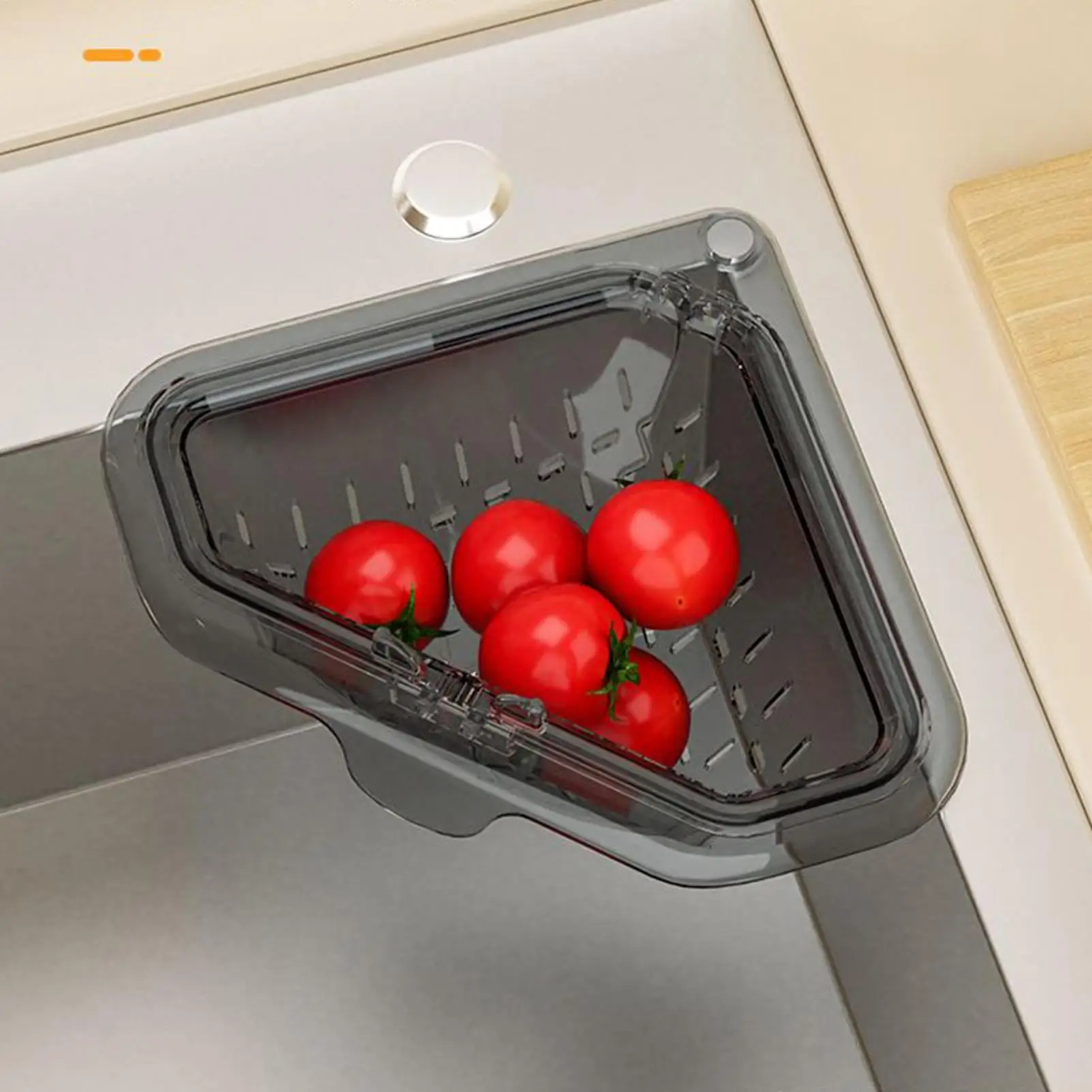 Magnetic Drain Triangular Drain Rack For Sink