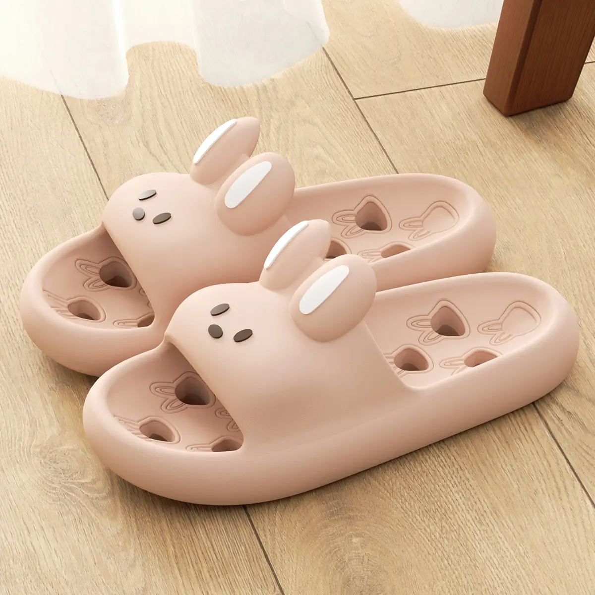Women Bathroom Slippers Cute Non-Slip Leaky Sandal...
