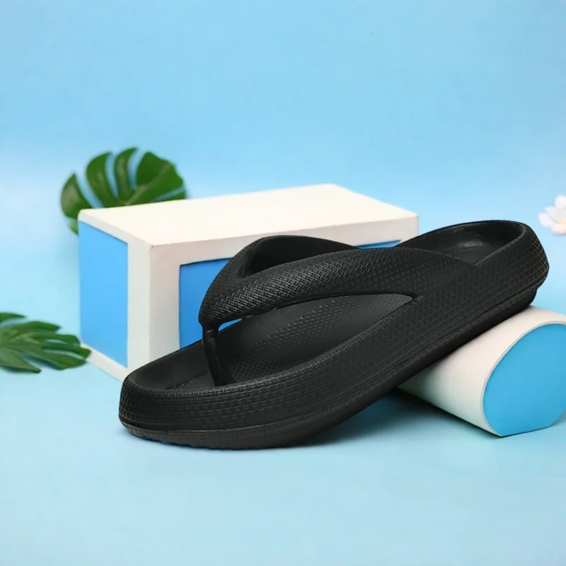 Ladies Lightweight Solid Color Sandals - Casual Indoor/Outdoor Flip Flops