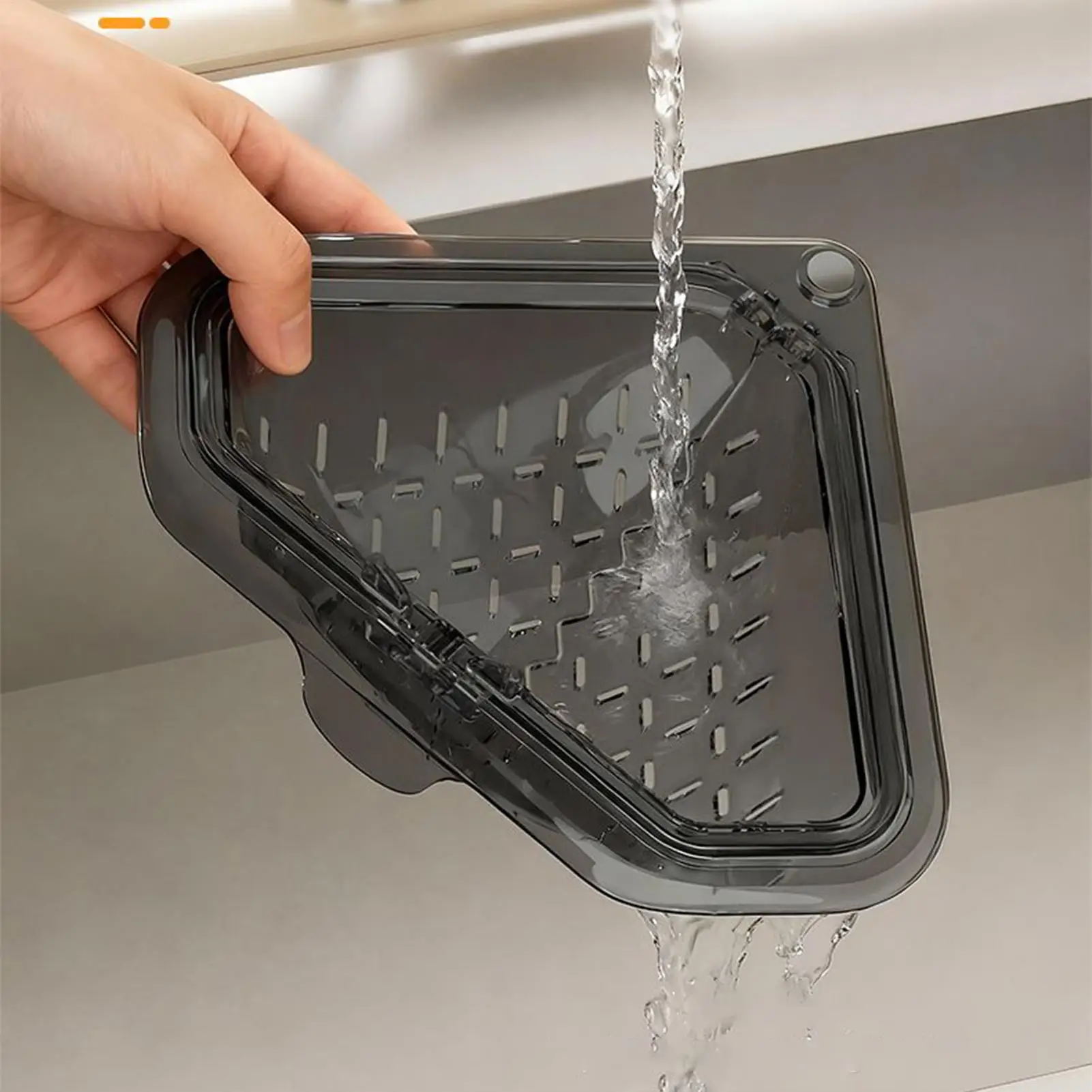Magnetic Drain Triangular Drain Rack For Sink