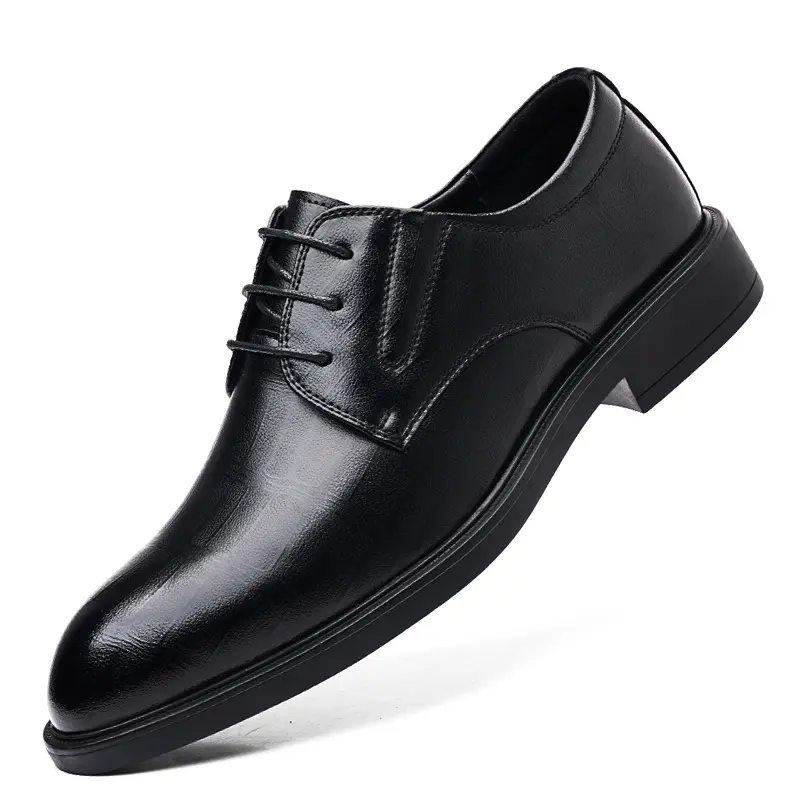 Men's Shoes With Heightening Leather Shoes Busines...