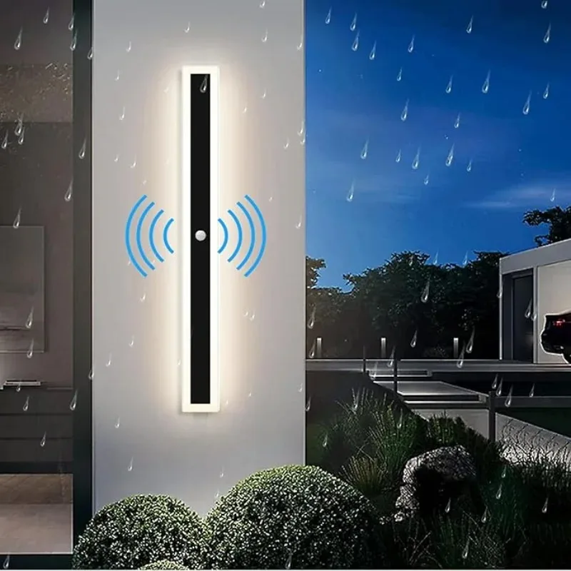 Outdoor Wall Lamp With Motion Sensor Waterproof Po...