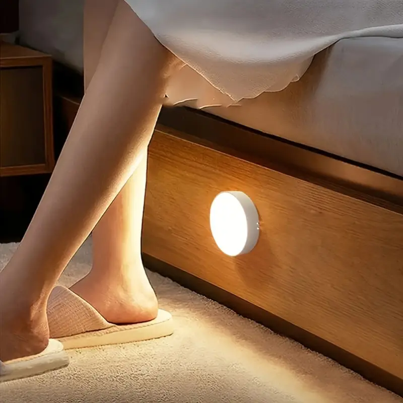 Motion Sensor Night Light USB Rechargeable LED Lam...