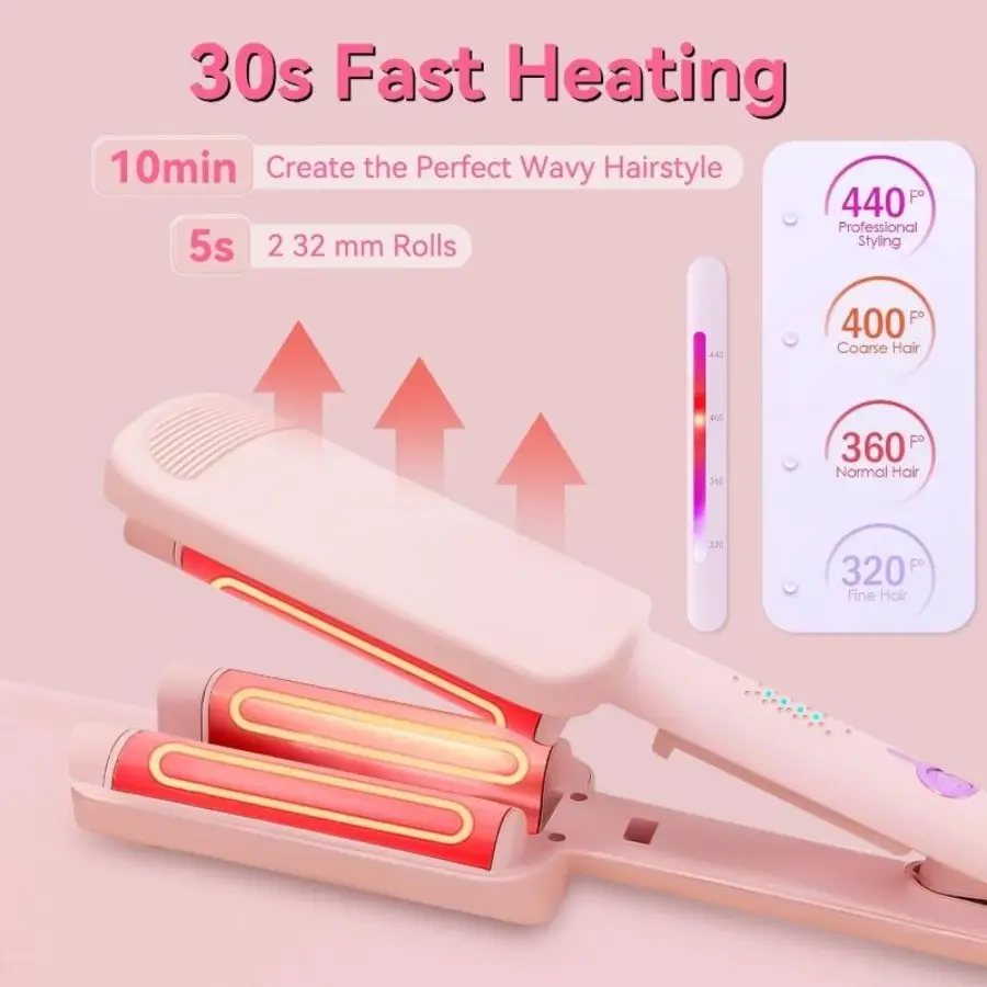 Egg Roll Curling Iron Egg-Shaped Curler With Negat...