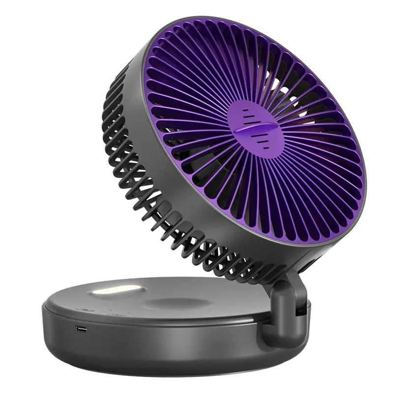 Foldable Luminous Wall-Mounted Portable Fan