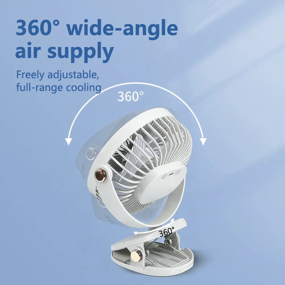 Desktop Electric Fan With Night Light For Home Use