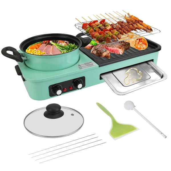 3-in-1 Electric Pot With Grill & Frying Pan