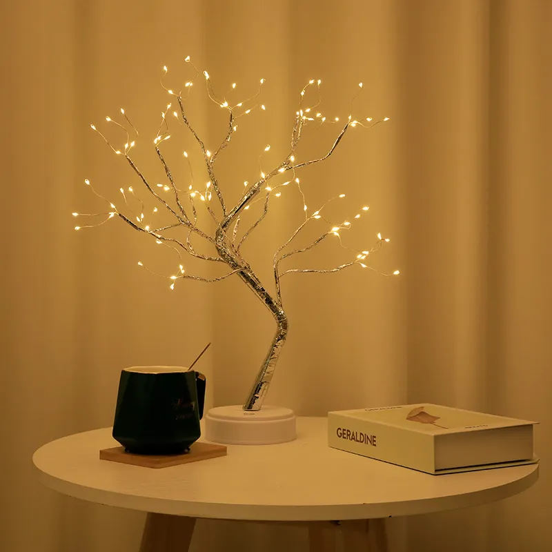 LED Tree Light Touch Control Table Lamp USB/Batter...