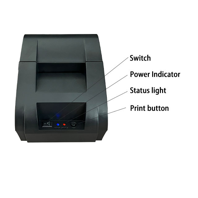 USB Thermal Ticket Printer Mini Color Desktop POS Receipt Printer