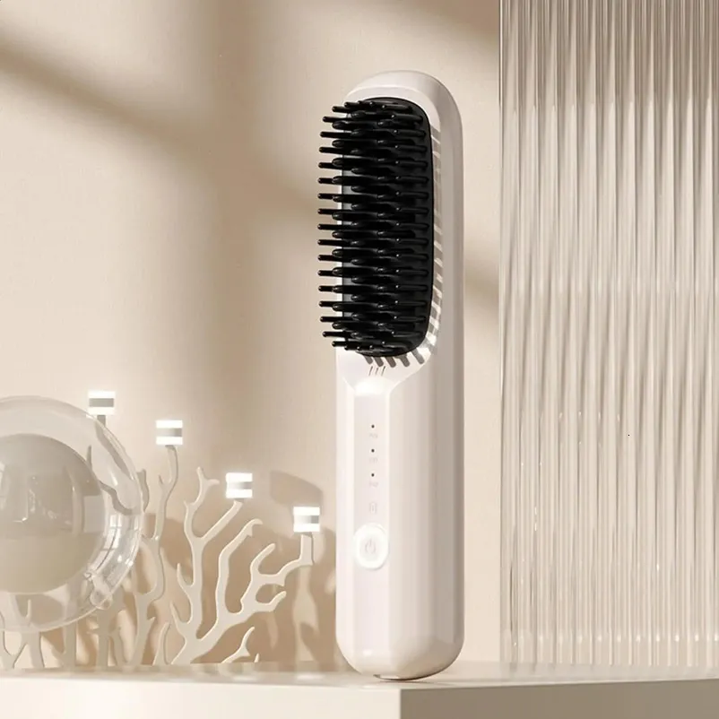 Straight Hair Comb Auto-Off Scald Straightening Brush Portable