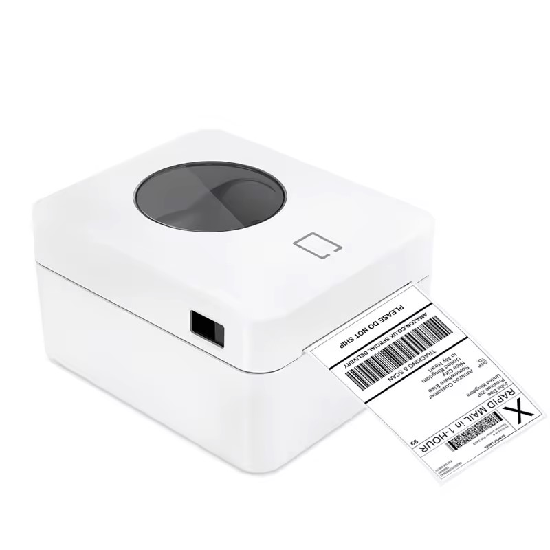 Portable Mini Digital Thermal Printer BT & WiFi Interface Creates Color Barcode Labels Roll