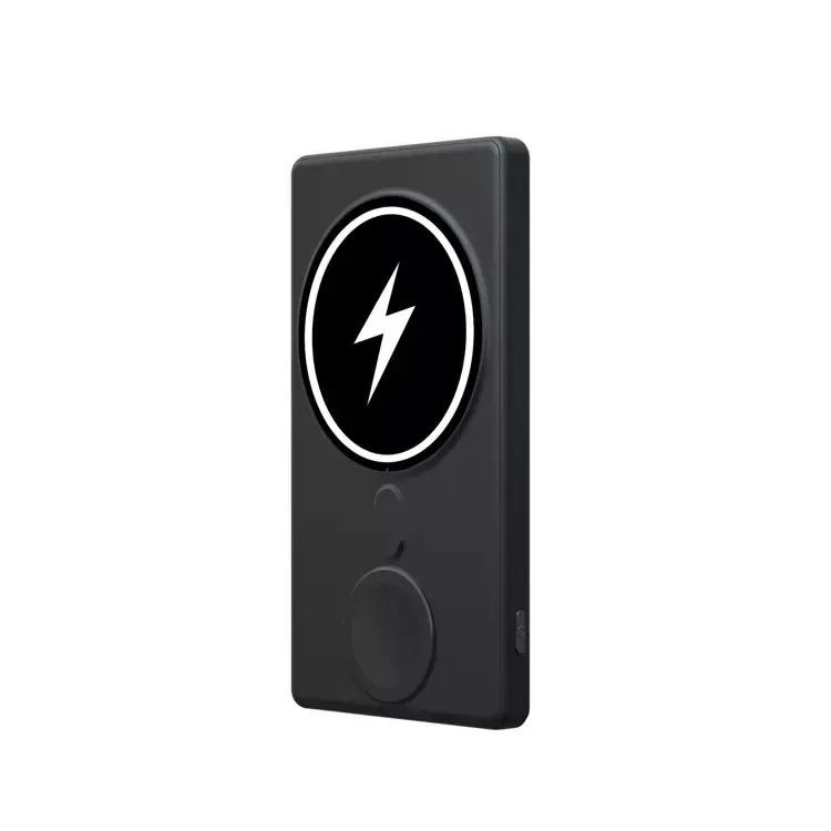 5000mAh Portable Magnetic Wireless 3 In 1 Power Ba...