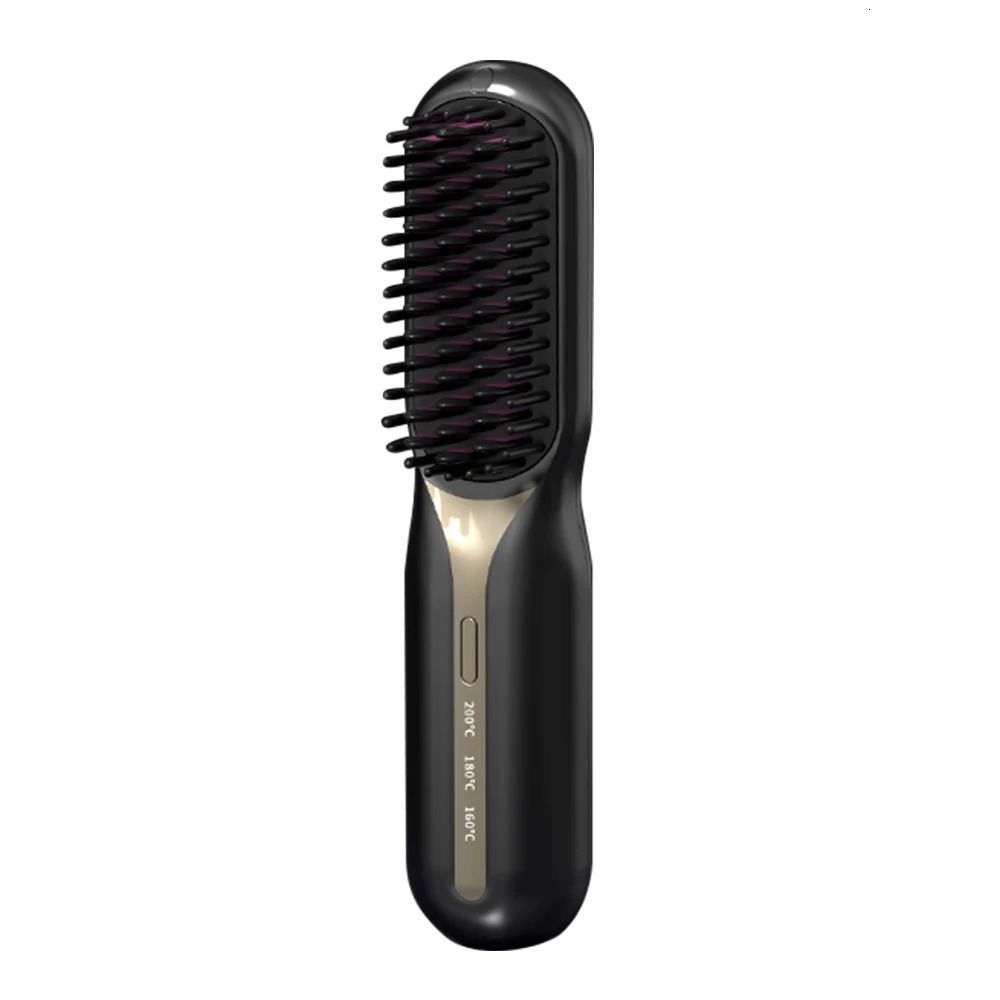 Cordless Hair Straightener Heating Comb Professional Electric Brush for Hair