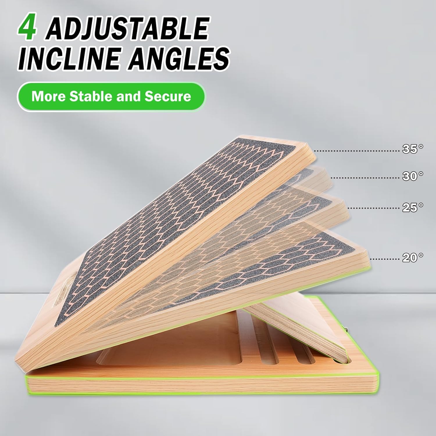 Adjustable Calf Stretch Slant Board Non-Slip Multi...
