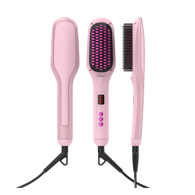 Professional Hair Straightener Brush Electric Hot ...