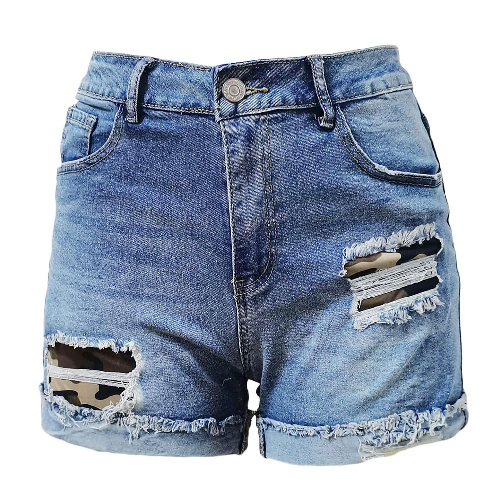 Casual Style Ladies Plain Simple Denim Shorts Premium For Women Women's Shorts