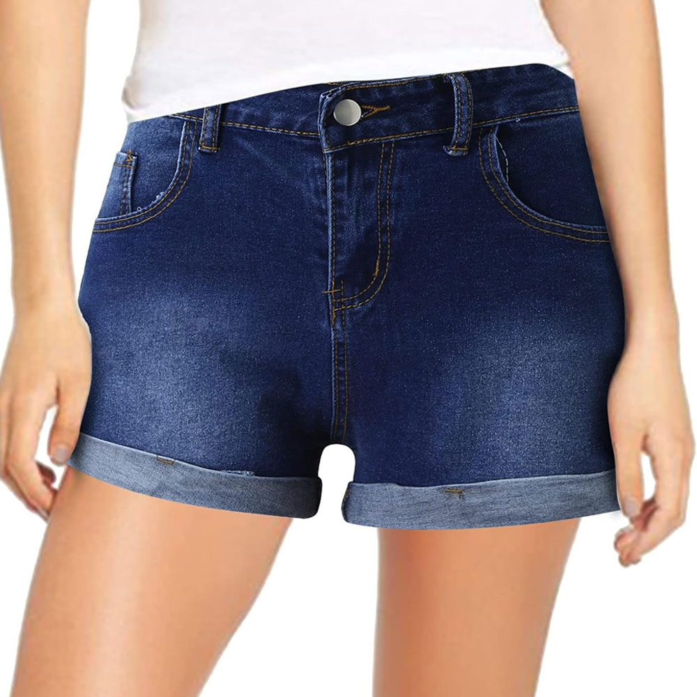 High Quality Plus Size Women's Denim Shorts