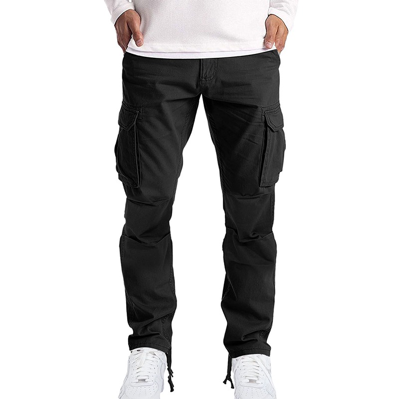 Men's Casual Fashion Baggy Wide Leg Cargo Pants