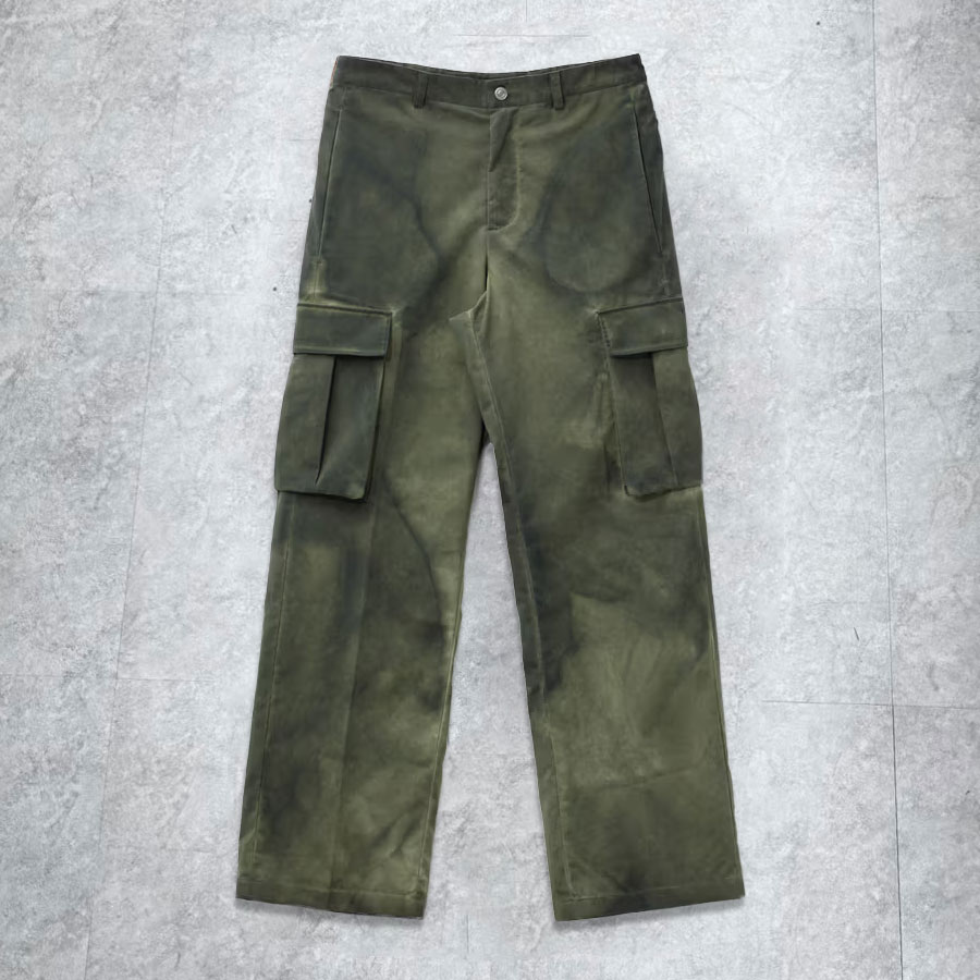 Men's Straight Leg Cargo Pants With Pockets