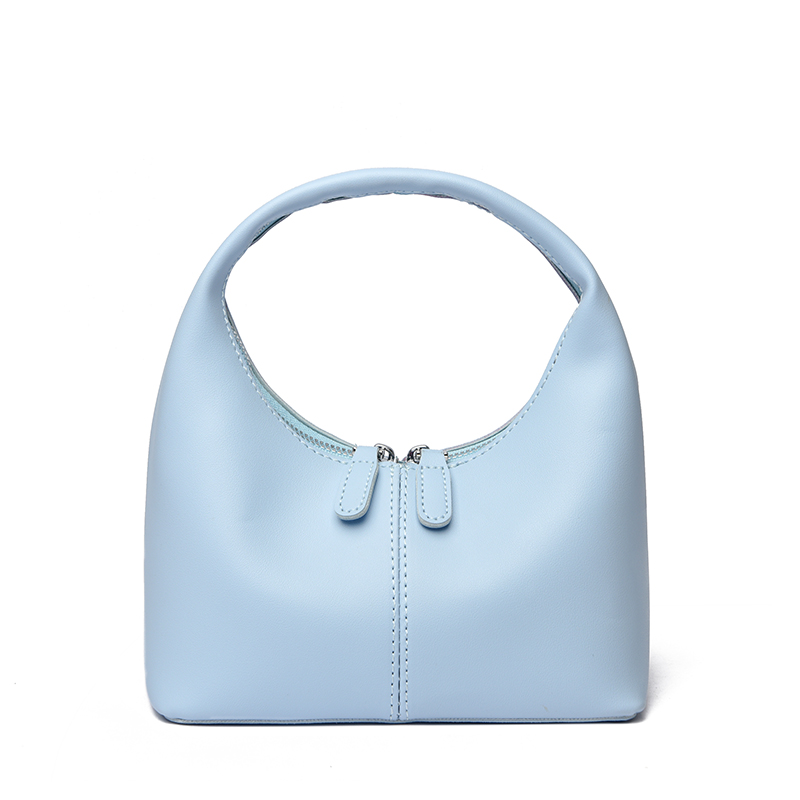 High-End Women's Luxury Genuine Leather Wrist Bag Zipper Lightweight Soft Versatile Casual