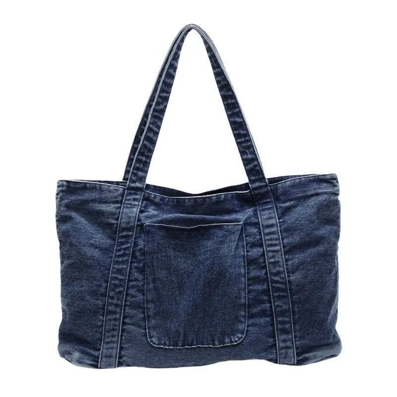 Denim Canvas Tote Ba...