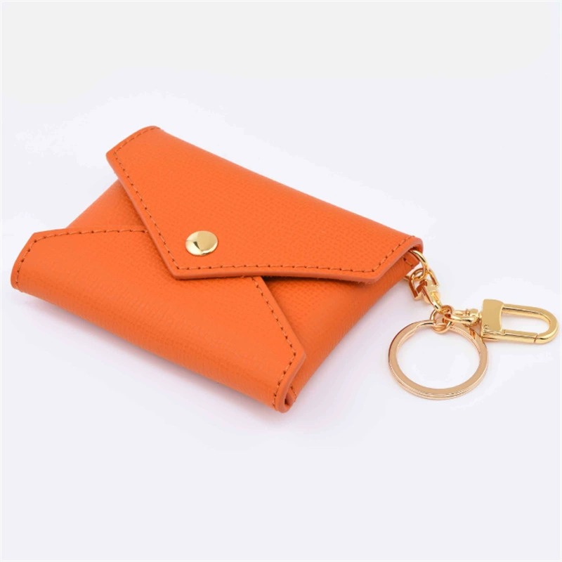 Women's PU Leather Mini Wallet Keychain Portable Wallet