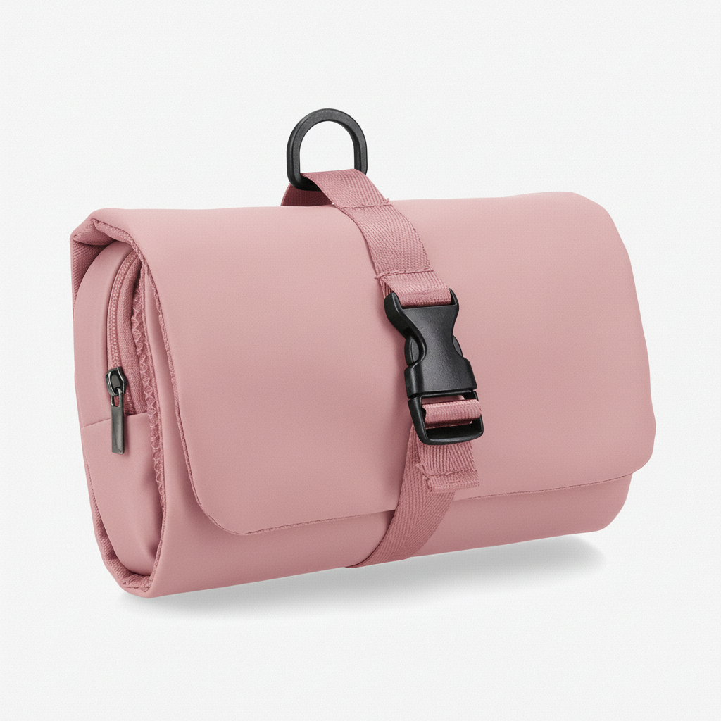 Portable Large Capacity Clutch Bag Fitness Waterproof Oxford Cloth Storage Toiletry Bag Hanging Hook Women
