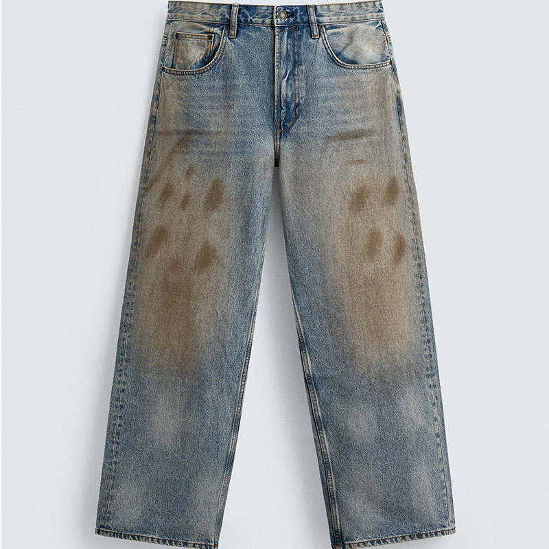 Men's Casual Loose Retro Jeans Denim Pants