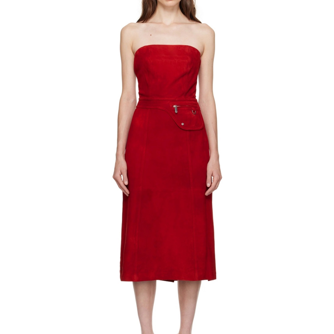 Unique Style Women Leather Dresses Sleeveless Sexy...