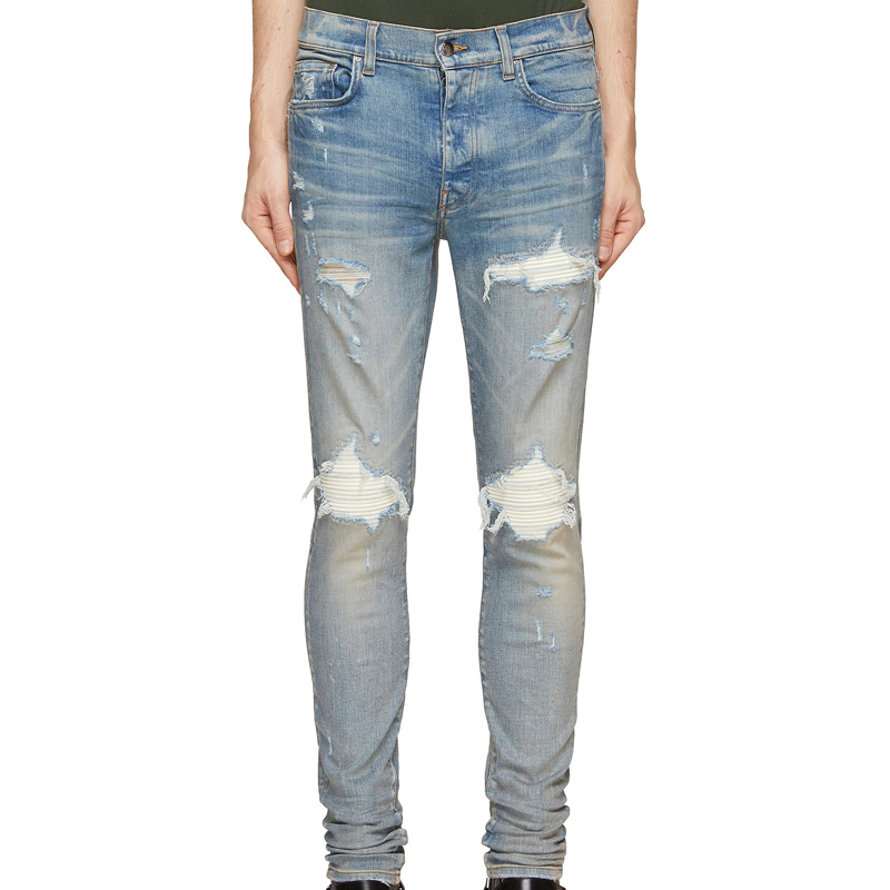 Vintage Wash Design Stretch Trousers Skinny Jeans ...