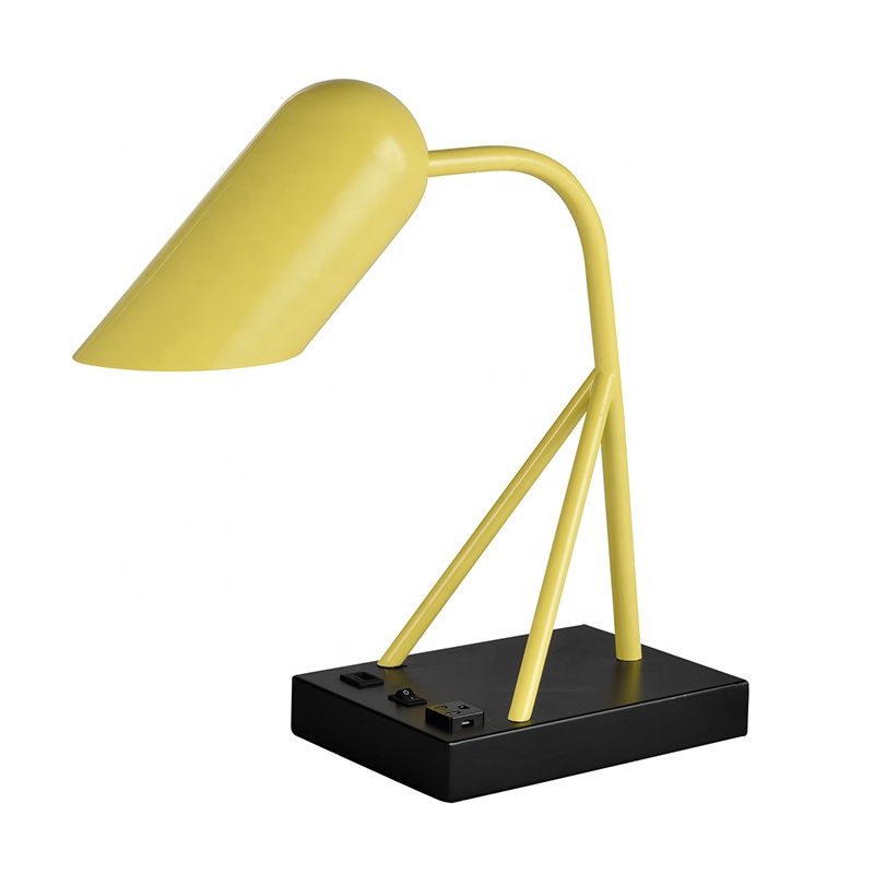 Metal Decorative Table Lamp Study Lamp With USB Desk Lamp