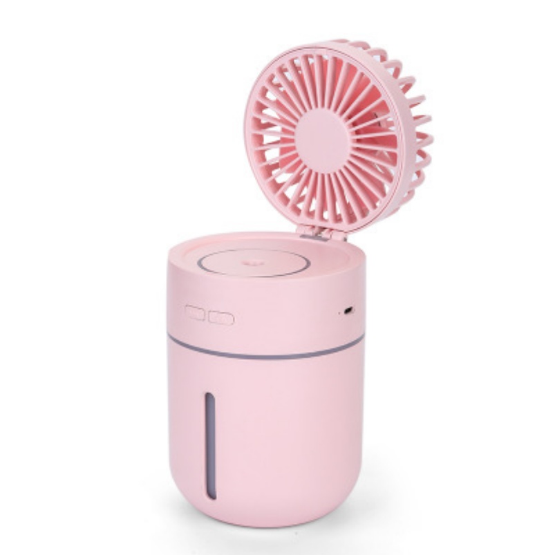 Cool Mist Ultrasonic Portable Fan Air Humidifier with LED Night Light