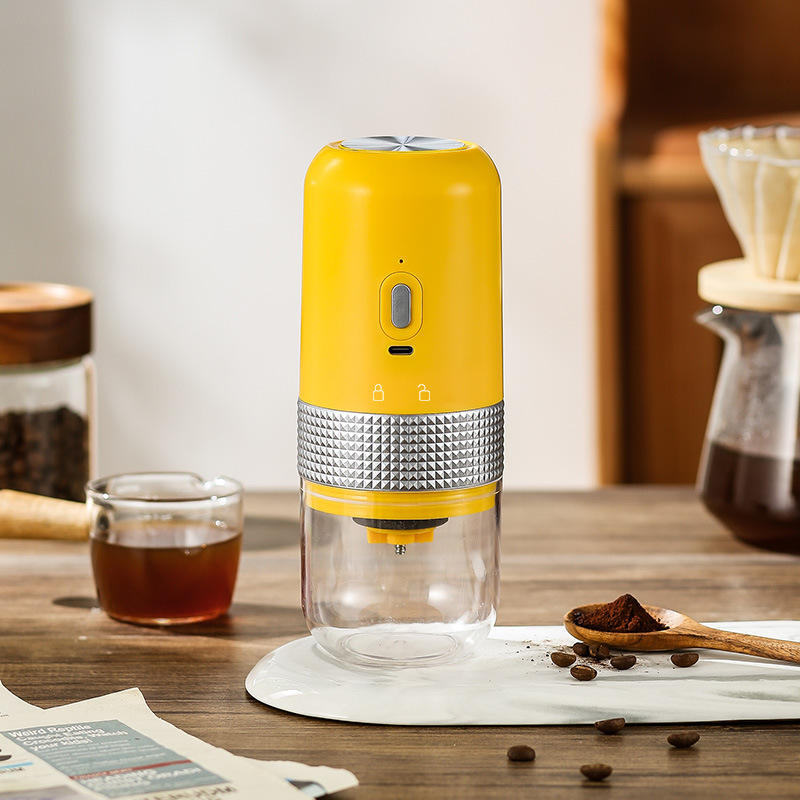 Mini Electric Coffee Bean Grinder Coffee Maker Wit...