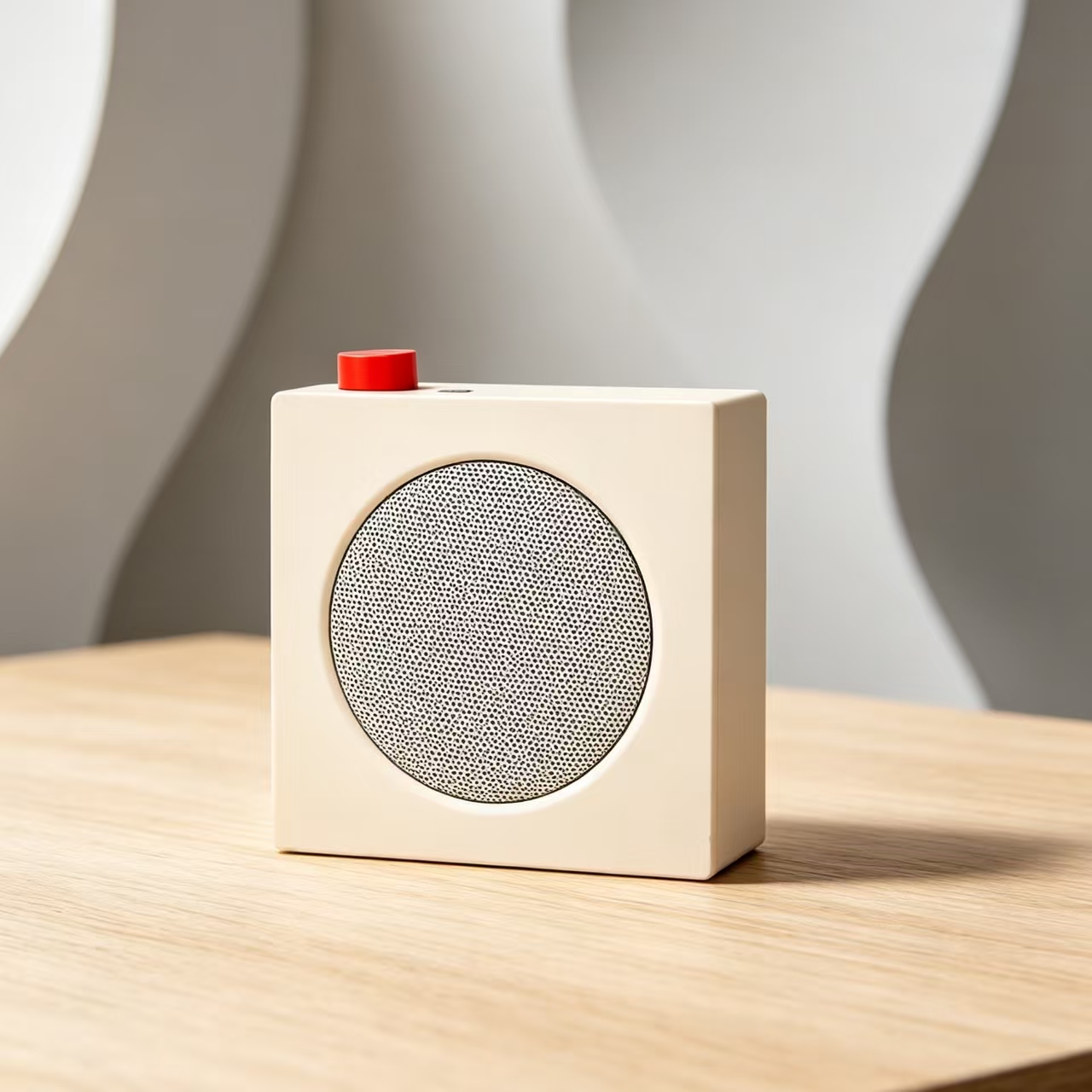 Square and Circle Design Mini Speaker Type C Charging TWS Stereo Desktop Speaker