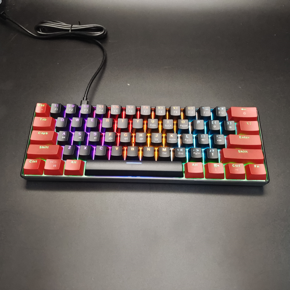 Wired USB Keyboard Mini Compact Gaming Mechanical Keyboard Hot Sale