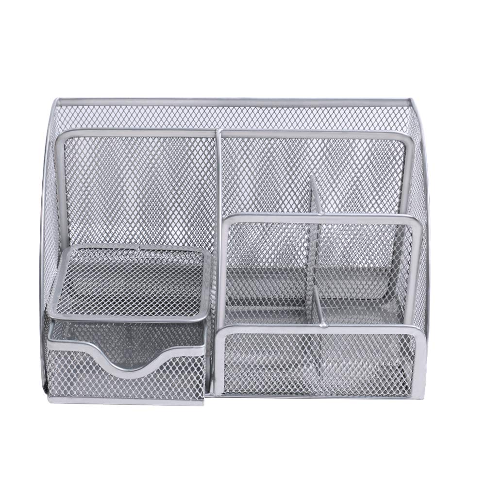 Accessories Office Supplies Desk Organizer With 7 Compartments Pen Holder