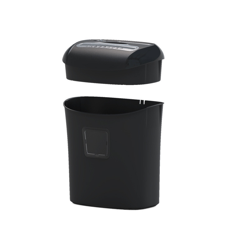 Office Paper Shredder for 10 Sheets P-4 Level Strip Cut with Waste Bin 21L for Daily Use