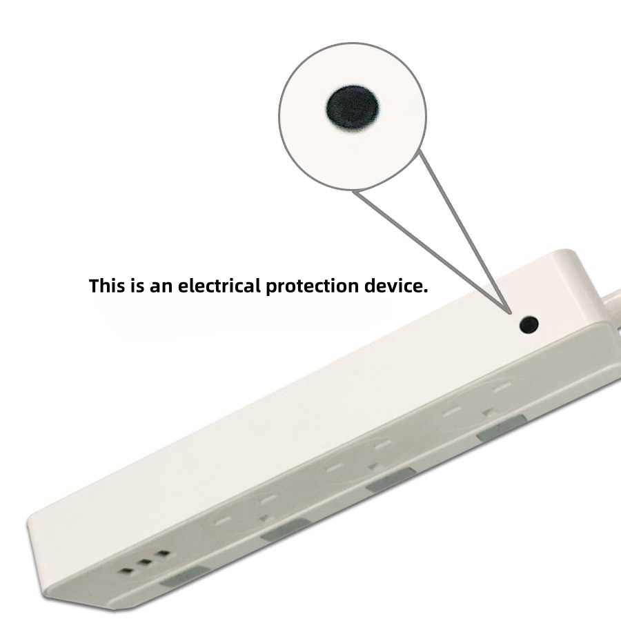High-quality Anti-slip and Wall-mounted Power Strip Surge Protector