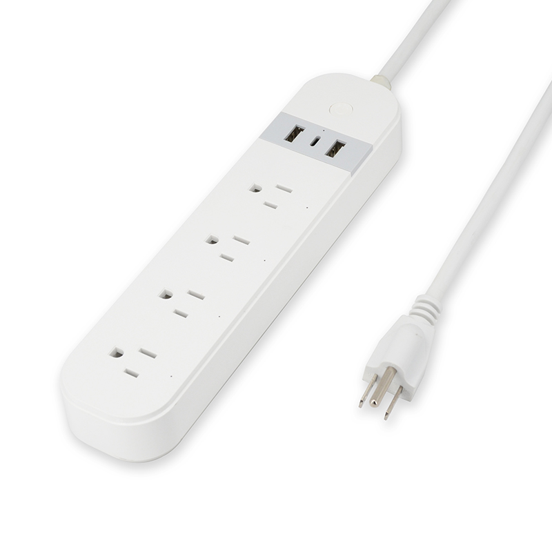 Power Strip 3 USB Portsn with 4 Individually Controlled Outlets