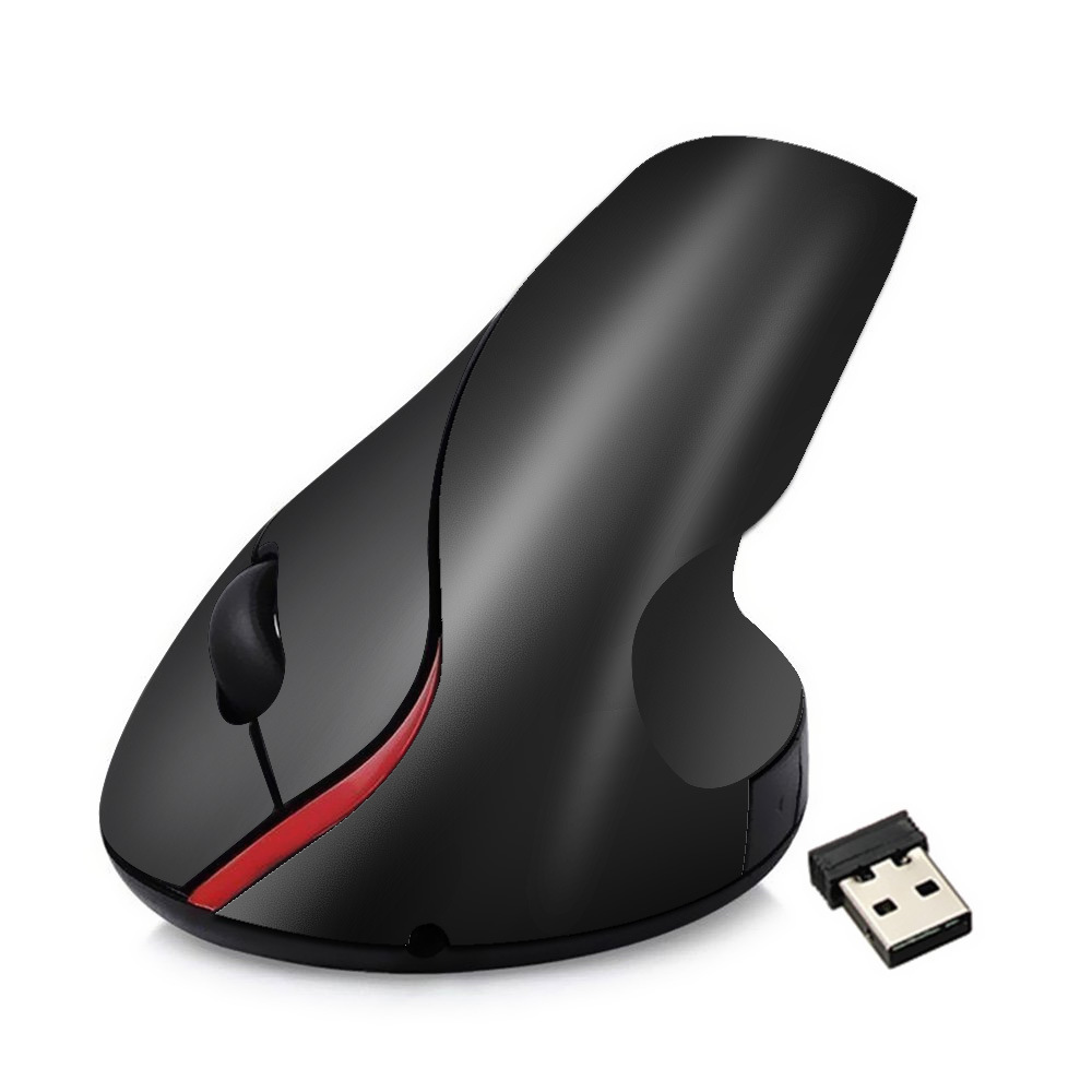 Right-Handed Optical Gaming Mouse 2.4Ghz Wireless 1600 DPI 6 Buttons Portable Ergonomic LED Backlit Silent