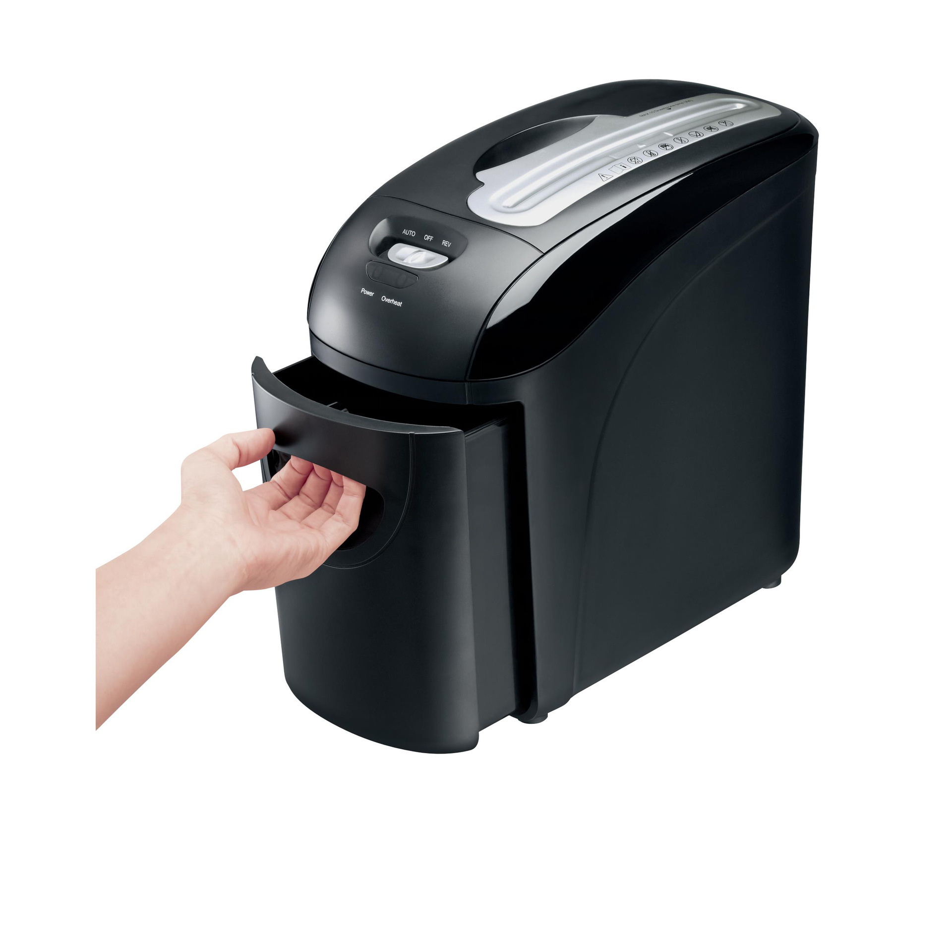Office Cross Cut Paper Shredder 8 Sheets P-3 Security Level with 11L Bin for Personal Workstation