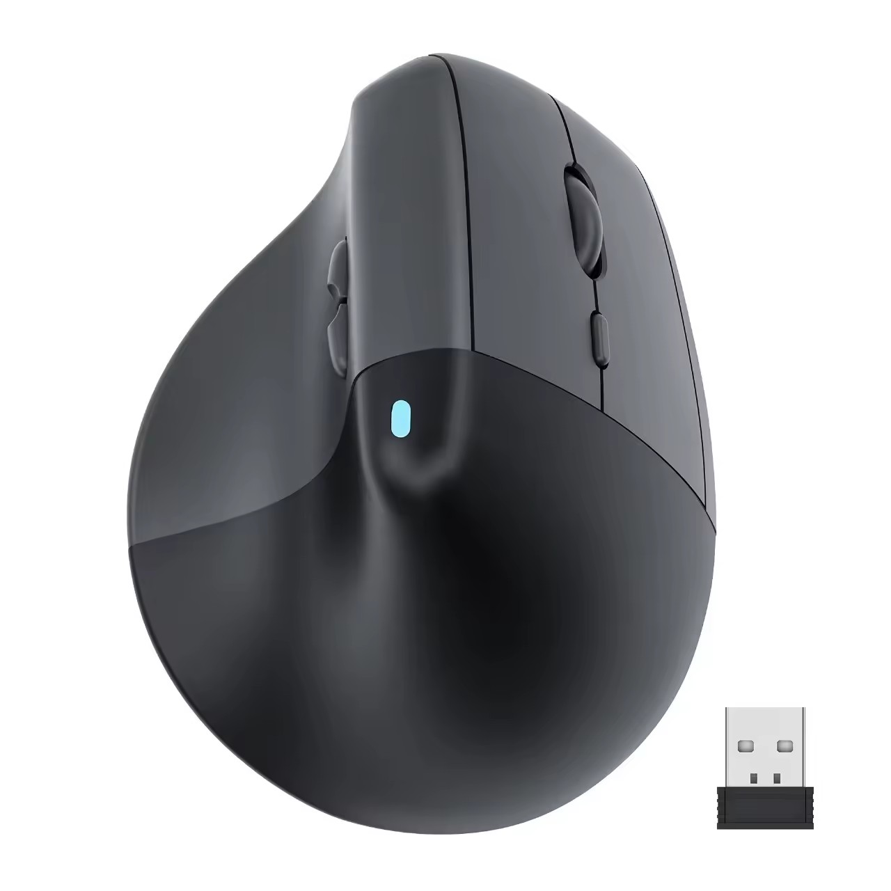 Silent Ergonomic Wireless Mouse With BT Wireless Option Rechargeable For Laptop PC Mac Application 6D Vertical Mouse